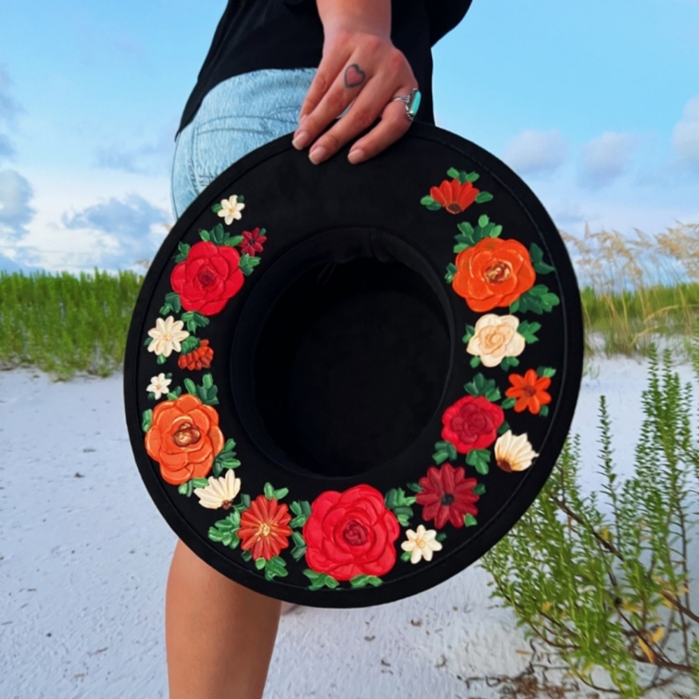 Hand painted hat